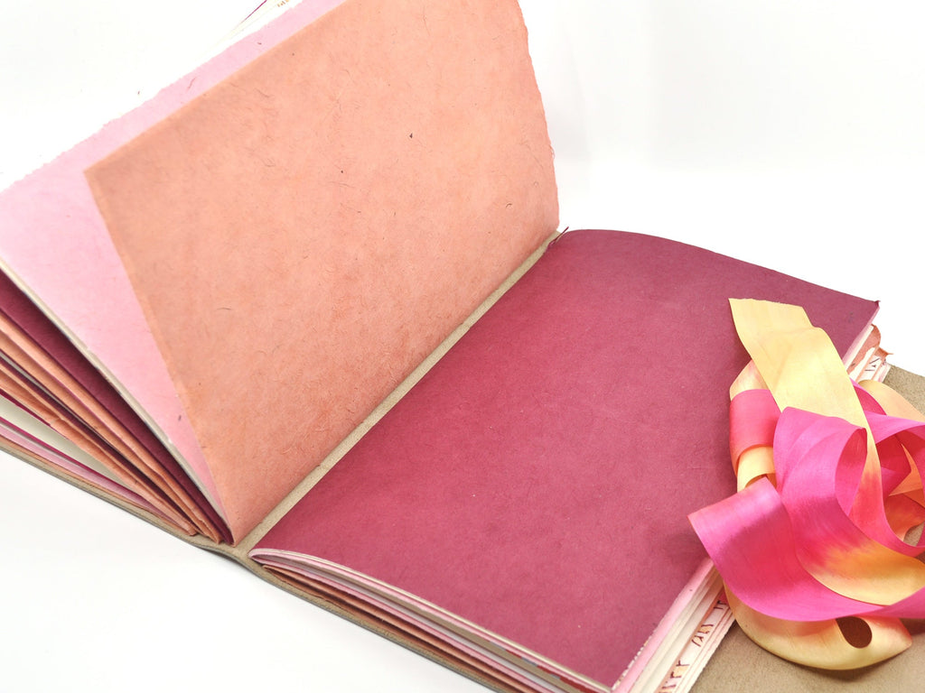 Just Peachy One of a Kind Leather Journal