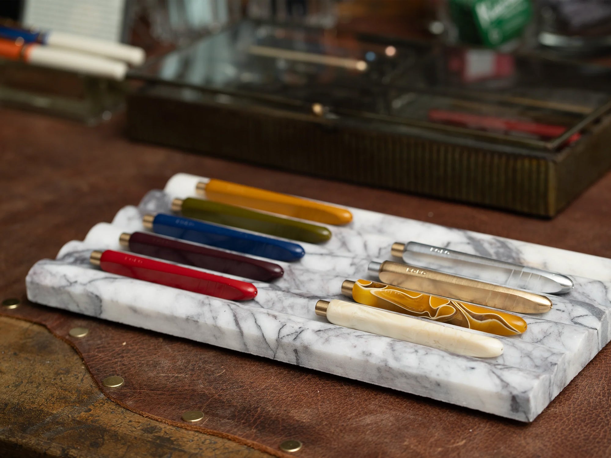 KOLO Tino Ballpoint Pen - Raw Brass – Jenni Bick Custom Journals