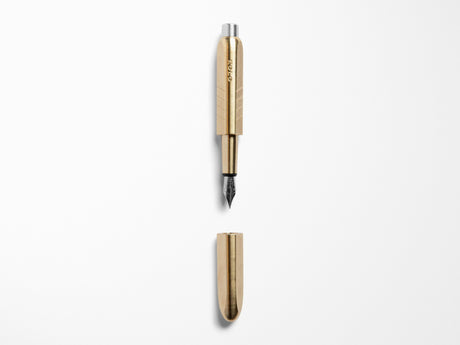 KOLO Tino Fountain Pen - Raw Brass