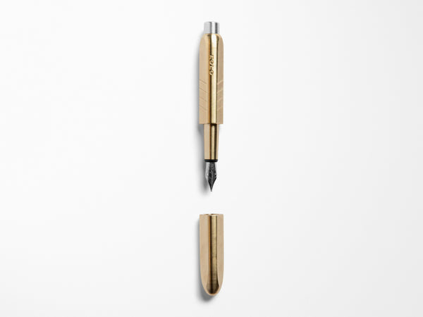KOLO Tino Fountain Pen - Raw Brass – Jenni Bick Custom Journals