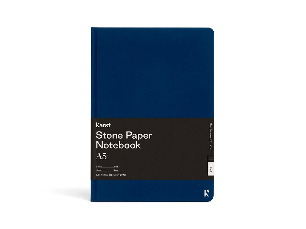 Karst Stone Paper Notebook - Navy