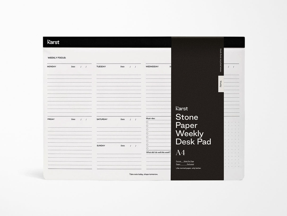 Karst Stone Paper Weekly Desk Pad