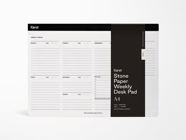 Karst Stone Paper Weekly Desk Pad