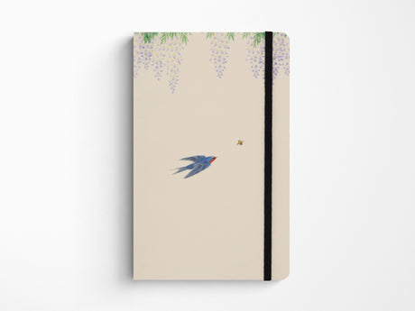 Kashiko Japan Artist Notebook - Wisteria and Swallow