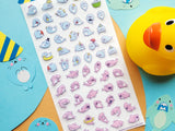 Kawaii Seals & Sharks Sticker Sheet