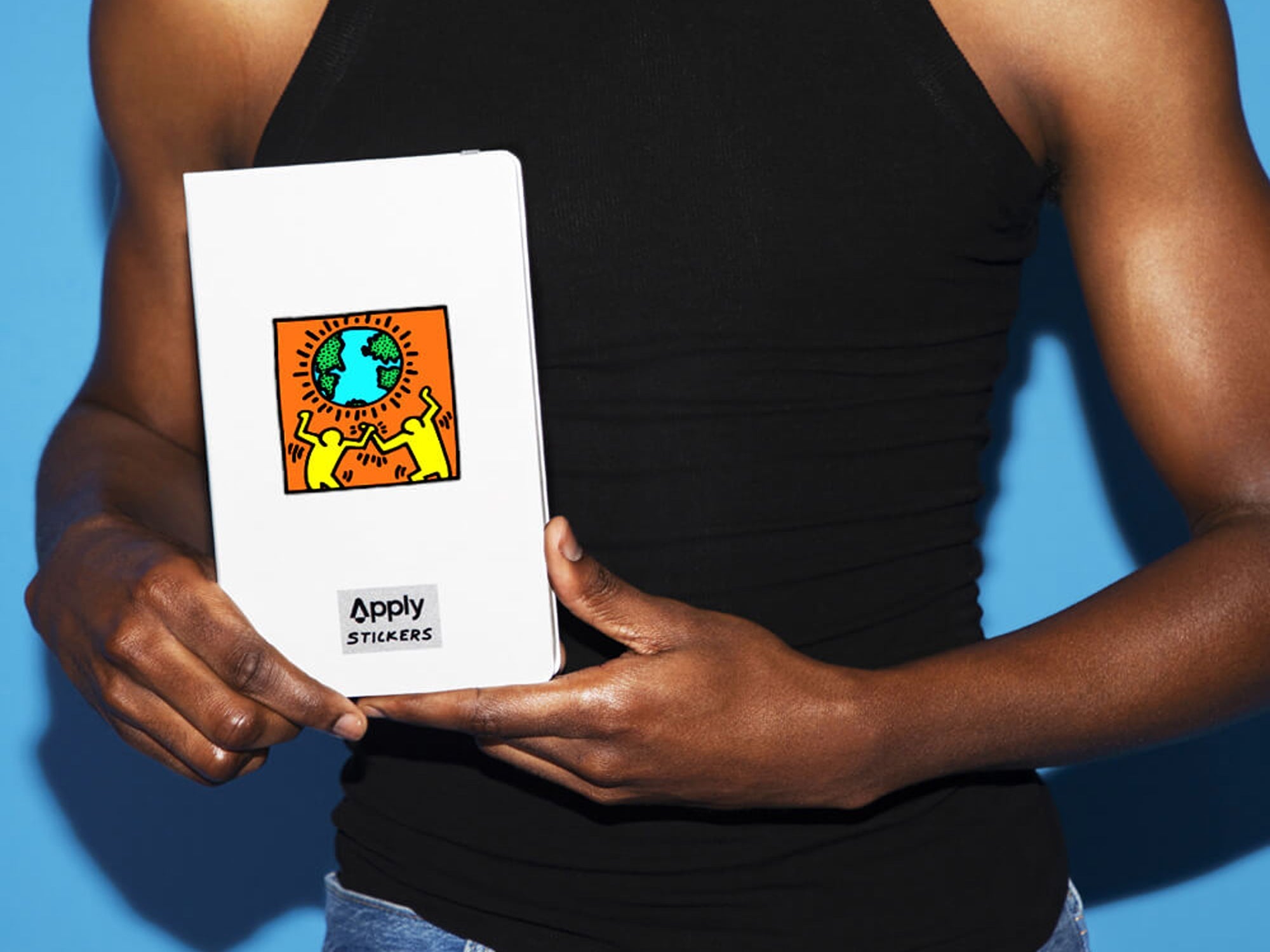 Keith Haring Earth Vinyl Sticker – Jenni Bick Custom Journals