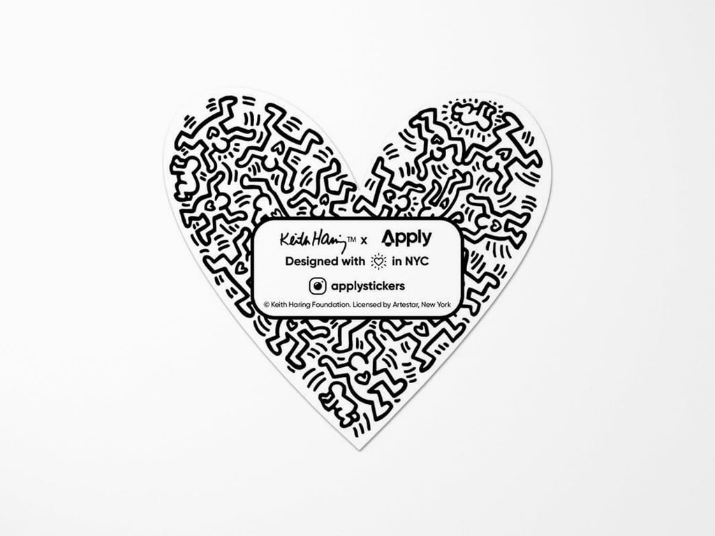 Keith Haring Heart Vinyl Sticker