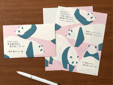 Kimagure Panda Letter Envelopes