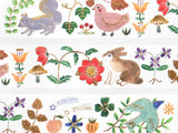 Kusamura Bunny Gold Foil Washi Tape