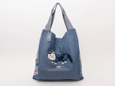 Kusuguru Japan Cat Tail Large Tote Bag