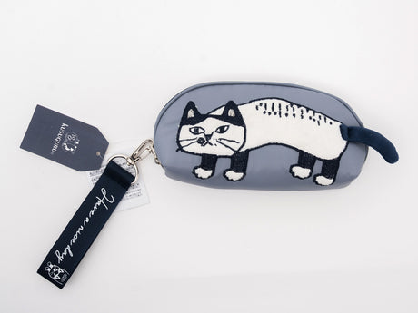Kusuguru Japan Embroidered Cat Glasses Case
