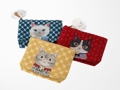 Kusuguru Japan Honey Bean Jacquard Pouch