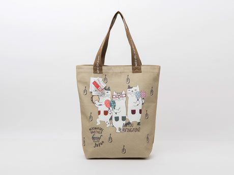 Kusuguru Japan Three Musical Cats Tote Bag
