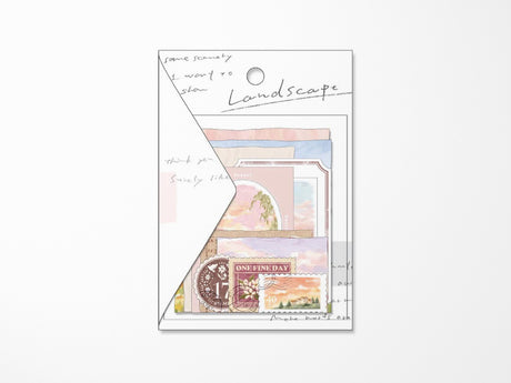 Landscape Flake Stickers - Rosy Cloud