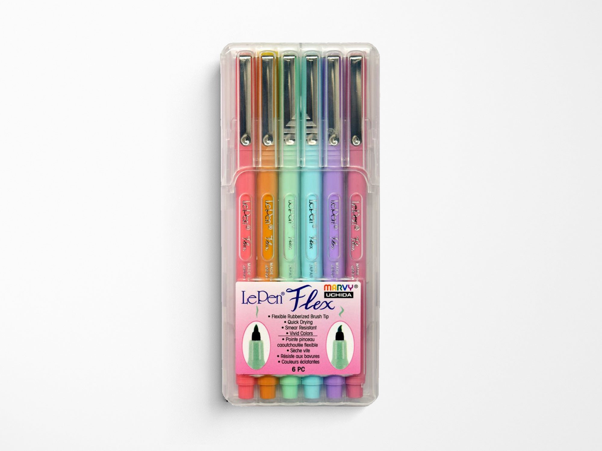 Le Pen Flex Pastel Colors - Set of 6 Pens – Jenni Bick Custom Journals