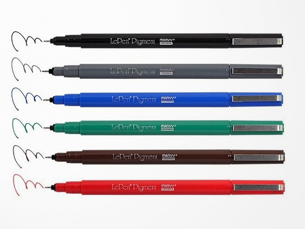 Pen Review: Marvy Le Pen Flex Brush Pens (6-Color Set in Jewel