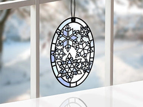 Let it Snow Suncatcher Greeting Card