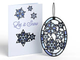 Let it Snow Suncatcher Greeting Card