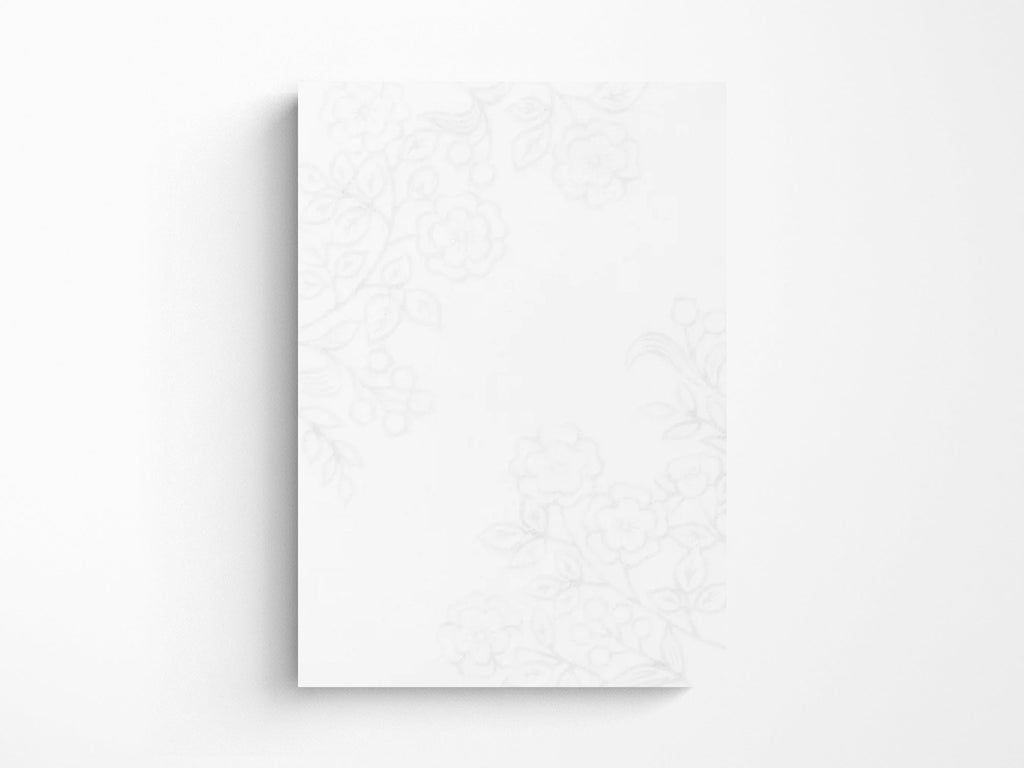 Letter Pad A5 Watermark Flowers