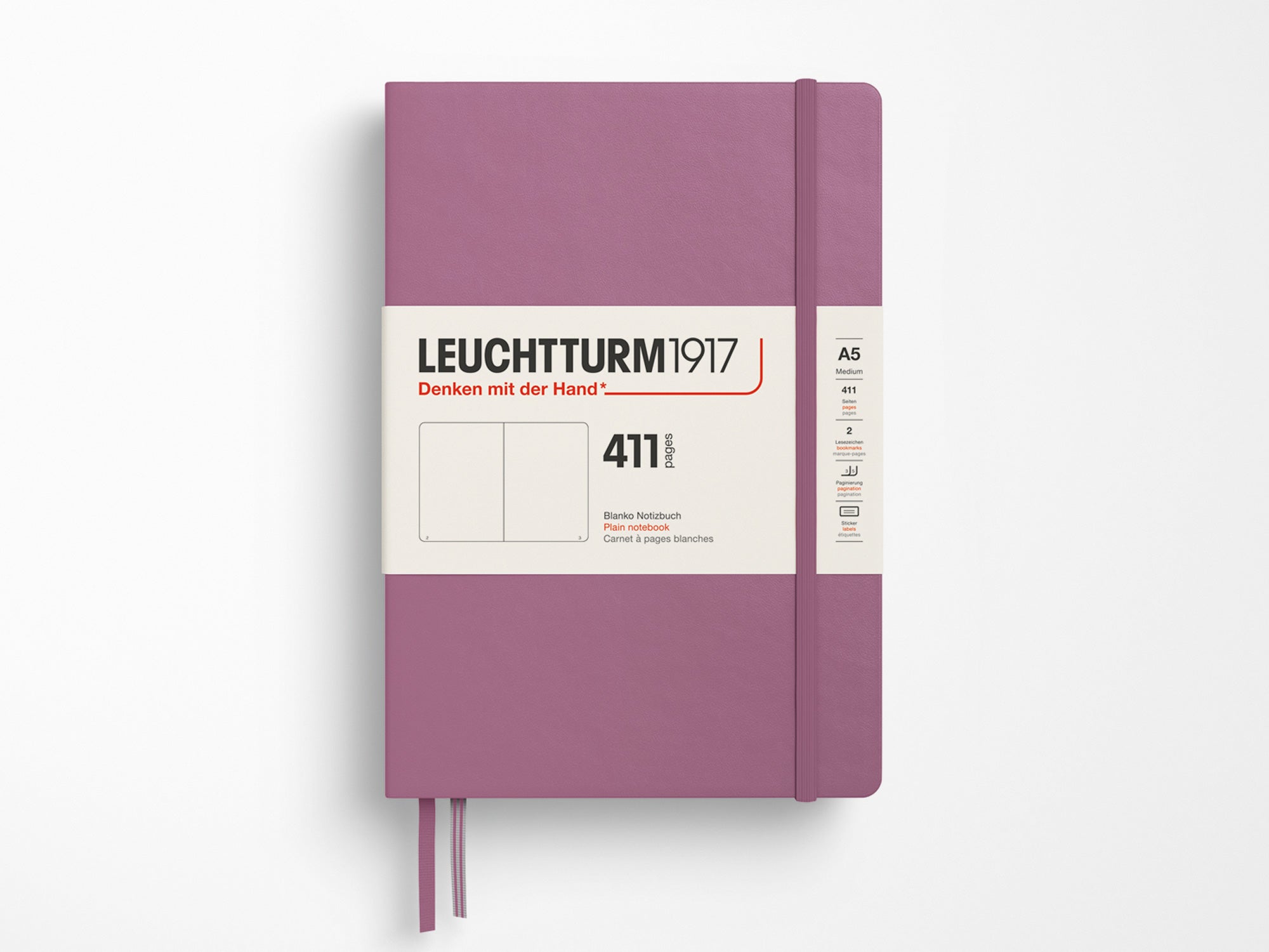 Leuchtturm 1917 Notebook 411 - Dusty Rose – Jenni Bick Custom Journals