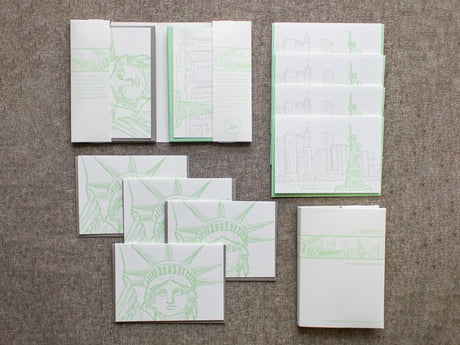 Liberty Letterpress Library Note Set