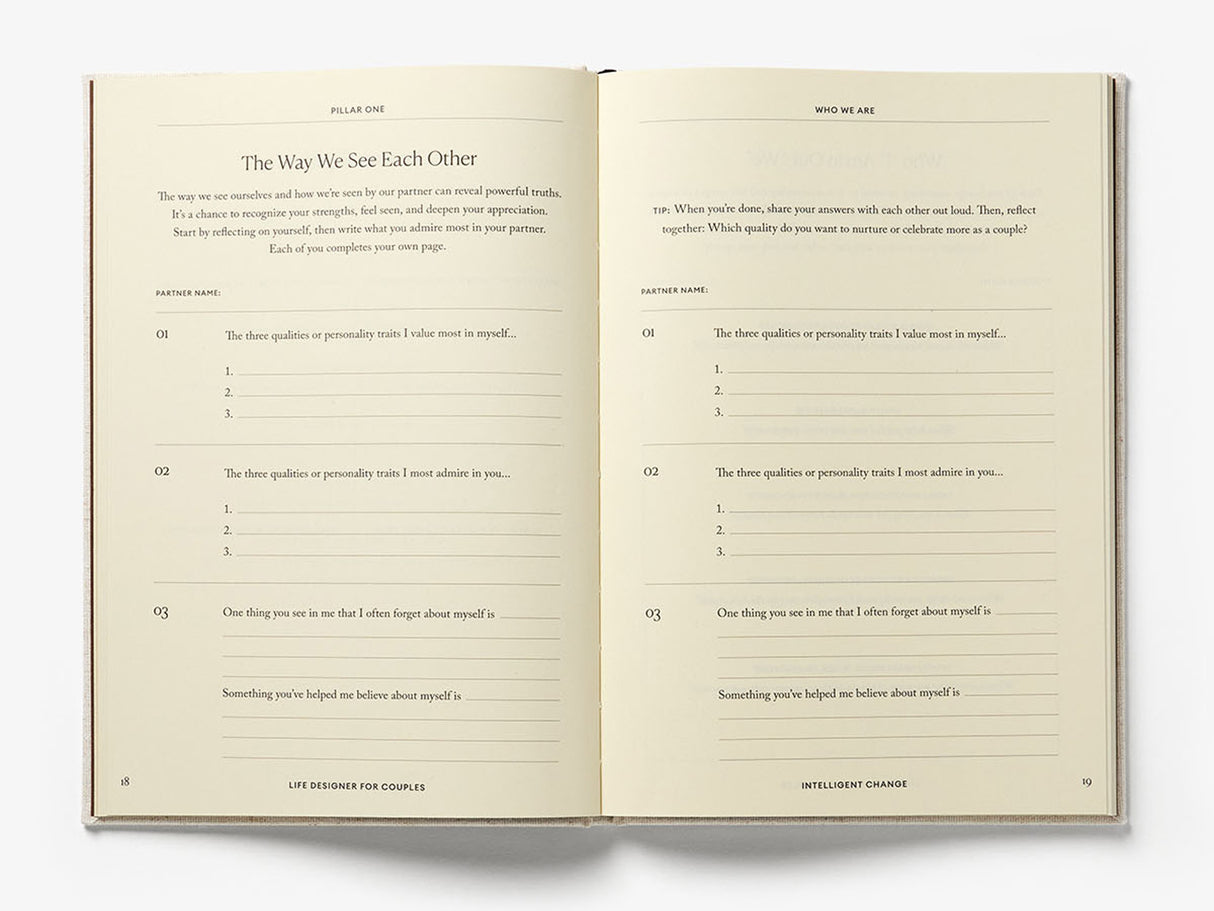 Life Designer For Couples Journal 100+ Relationship Prompts