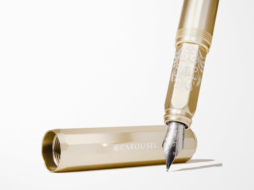 Limited Edition 2023 Aluminum Carousel Fountain Pen - Brilliant Beanstalk