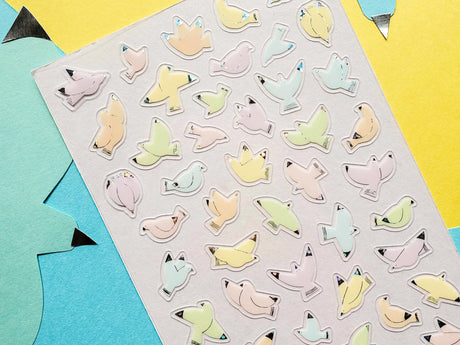 Little Pastel Birds Sticker Sheet