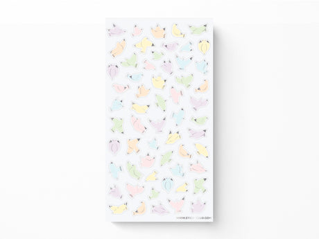 Little Pastel Birds Sticker Sheet
