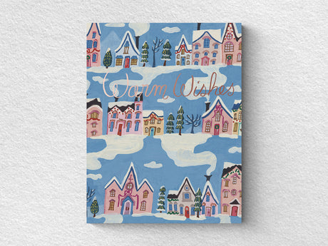 Little Pink Houses Holiday Greeting Cards, Box of 8