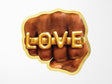Love Fist Vinyl Sticker