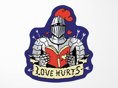 Love Hurts Vinyl Sticker
