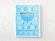 Love and Light Hanukkah Greeting Cards - Set of 8