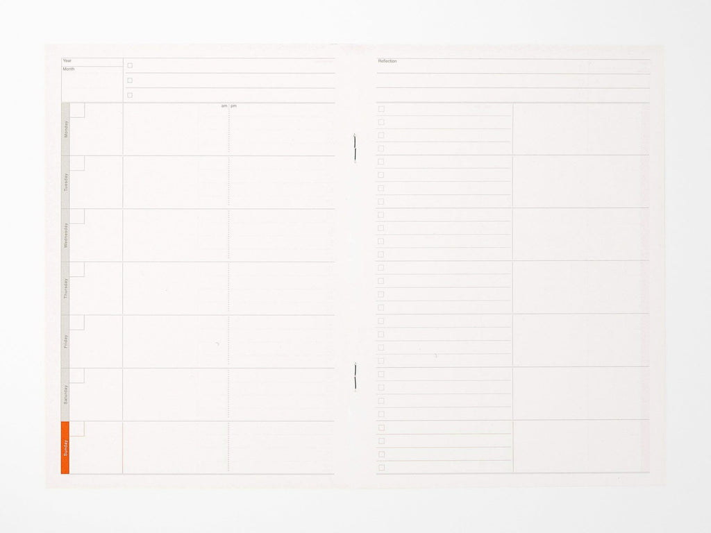 Luddite A5 Notebook - Weekly Planner Separate