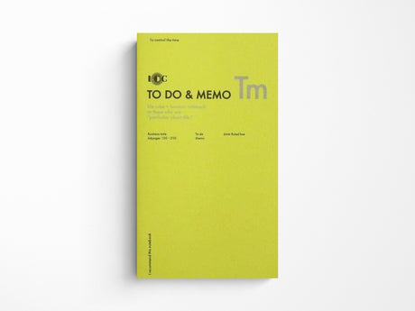 Luddite A5 Slim Notebook - To Do & Memo