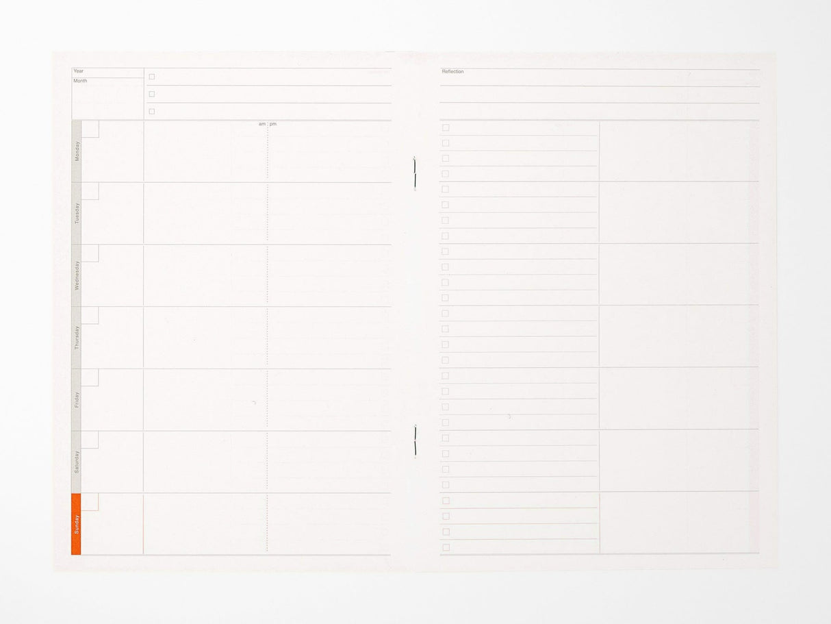 Luddite A5 Slim Notebook - Weekly Planner Separate