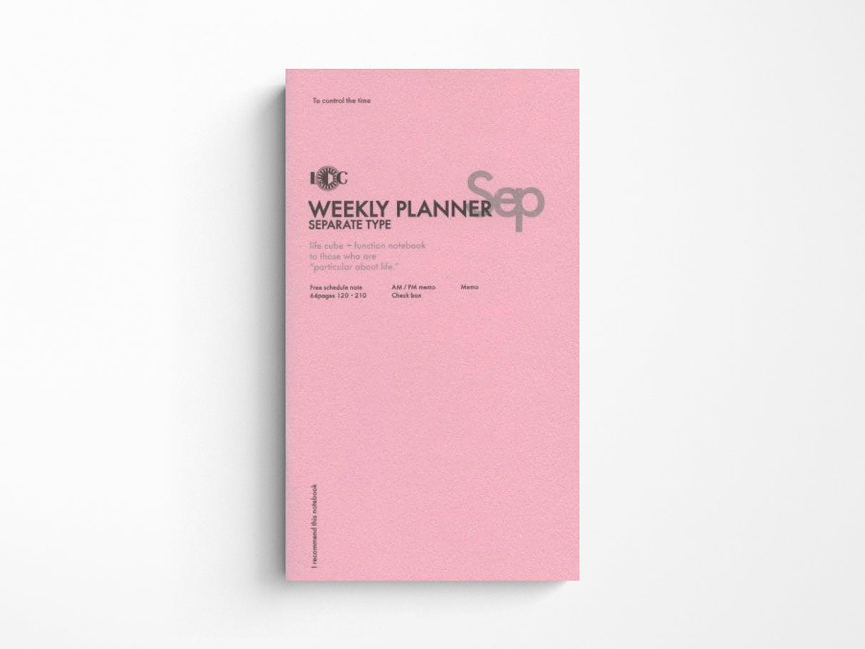 Luddite A5 Slim Notebook - Weekly Planner Separate