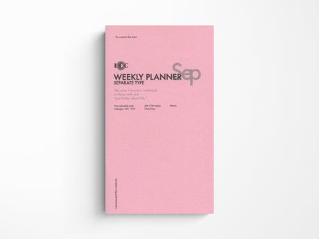 Luddite A5 Slim Notebook - Weekly Planner Separate