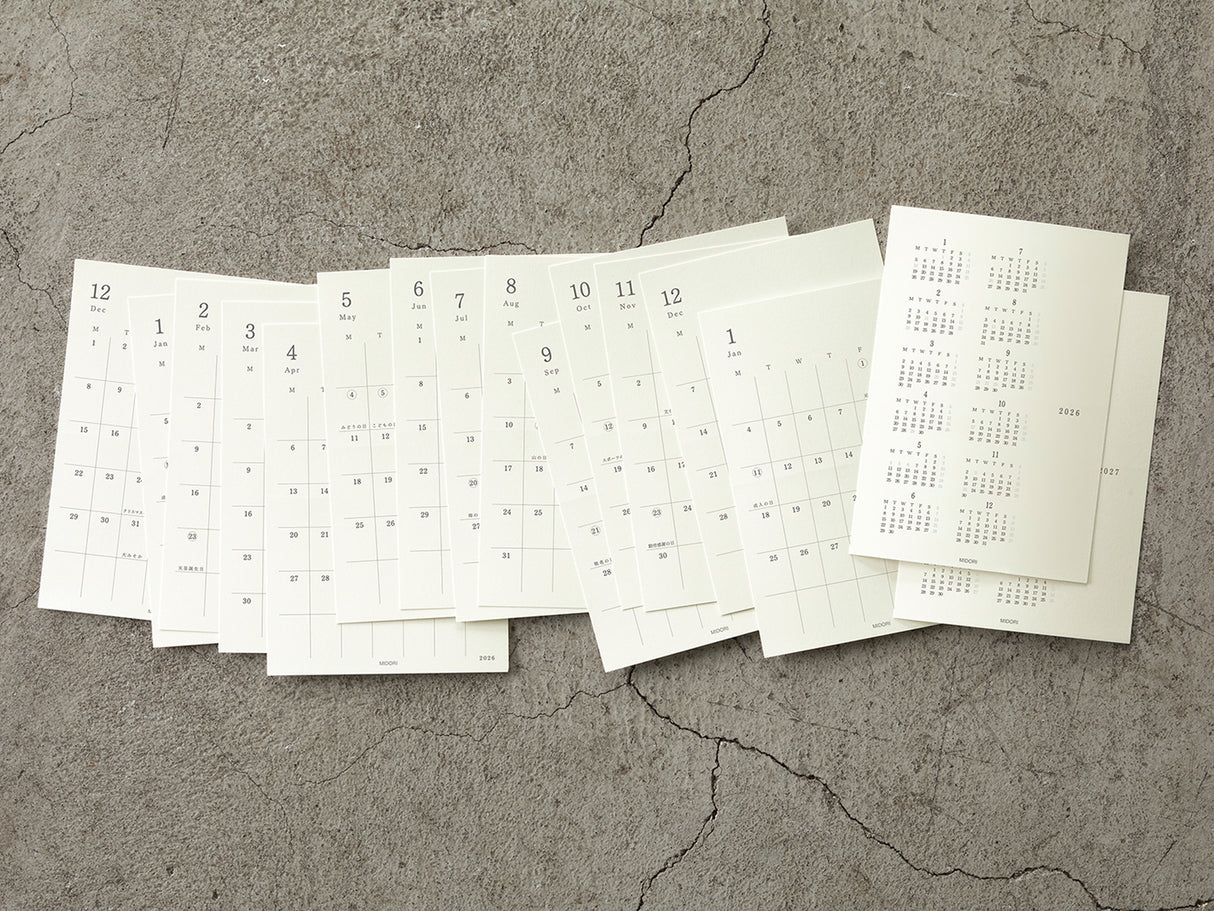 MIdori MD Diary Stickers 2026