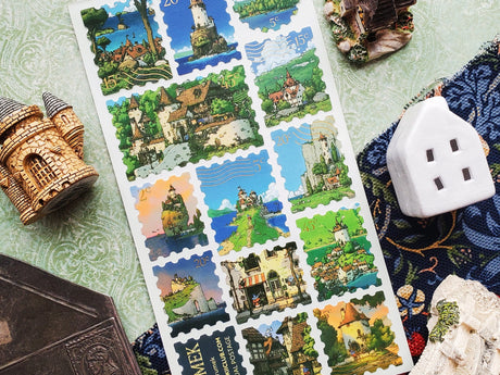 Magical Kingdom Stamps Sticker Sheet
