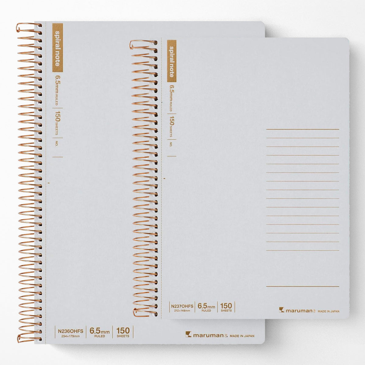 Maruman Spiral Notebook Basic - Grey – Jenni Bick Custom Journals
