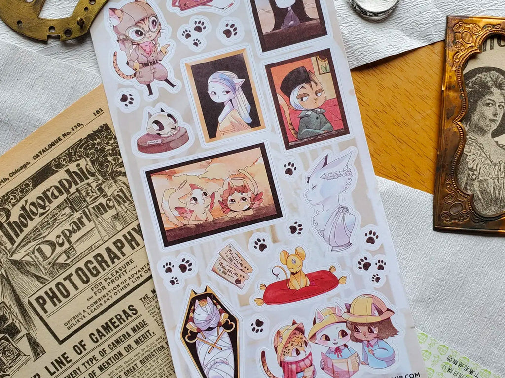 Meow-Seum Treasures Sticker Sheet