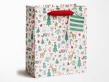 Merry Motif Holiday Gift Bag - Medium