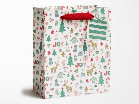 Merry Motif Holiday Gift Bag - Medium