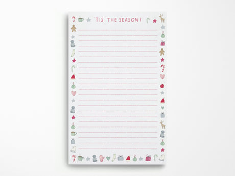 Merry Motif Holiday List Notepad