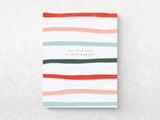 Merry and Bright Stripes Greeting Cards, Box of 6