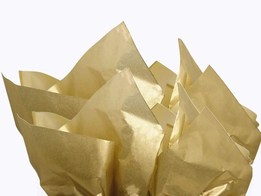 Metallic Gold Tissue Paper Pack of 5 Sheets