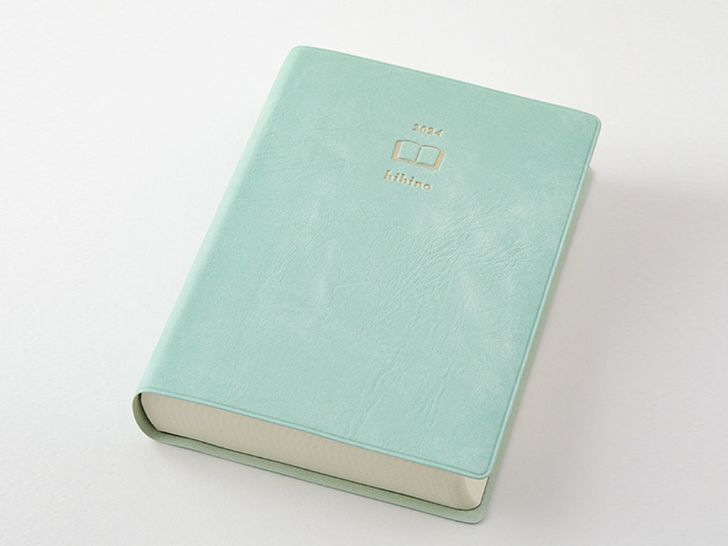 Midori 2024 Hibino Diary Planner - Blue Green