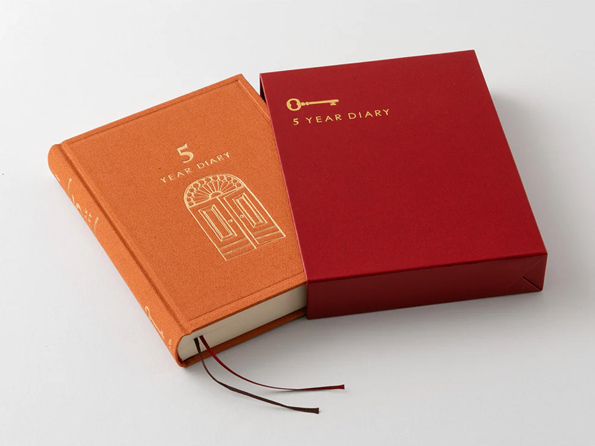Midori 5 Year Diary Mini Gate - Red – Jenni Bick Custom Journals