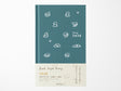 Midori Book Style Diary 2026 - Blue Green Dog